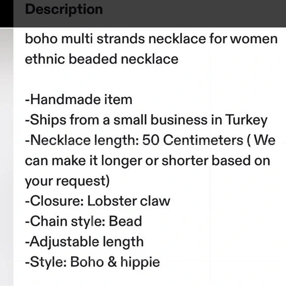 ❤️❤️❤️New Handmade Necklace ! Stunning ! New❤️❤️❤️ - Picture 8 of 8